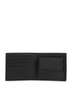 Mandrin RFID Geldbörse genarbtes Leder schwarz