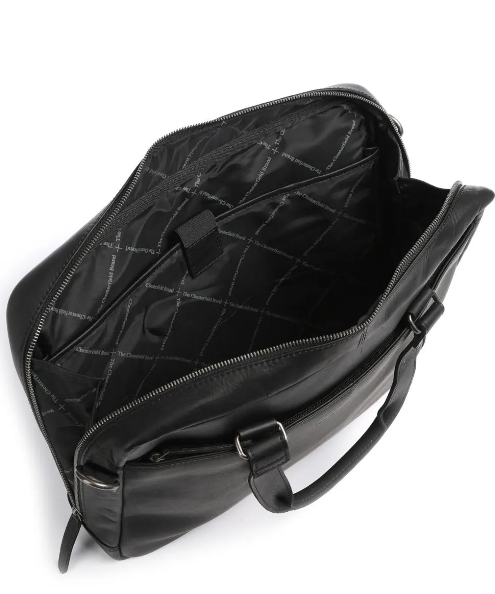 Manhattan Aktentasche 15″ Pull-Up Rindsleder schwarz