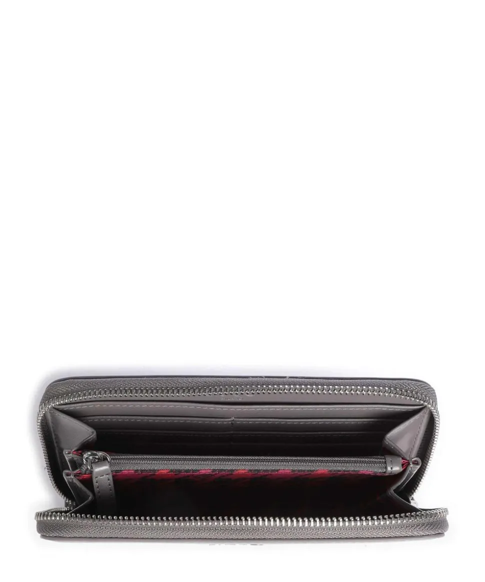 Manhattan Geldbörse Lederimitat dunkelgrau