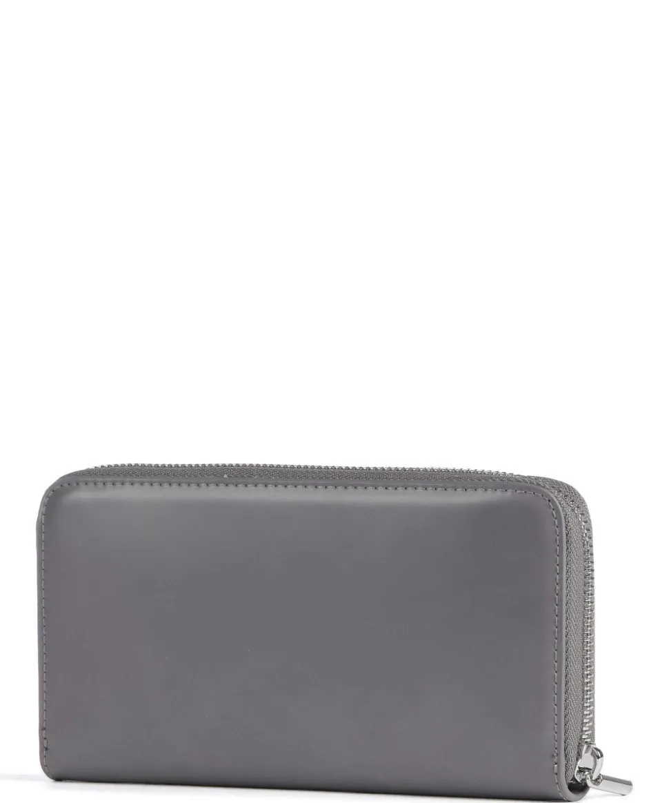 Manhattan Geldbörse Lederimitat dunkelgrau