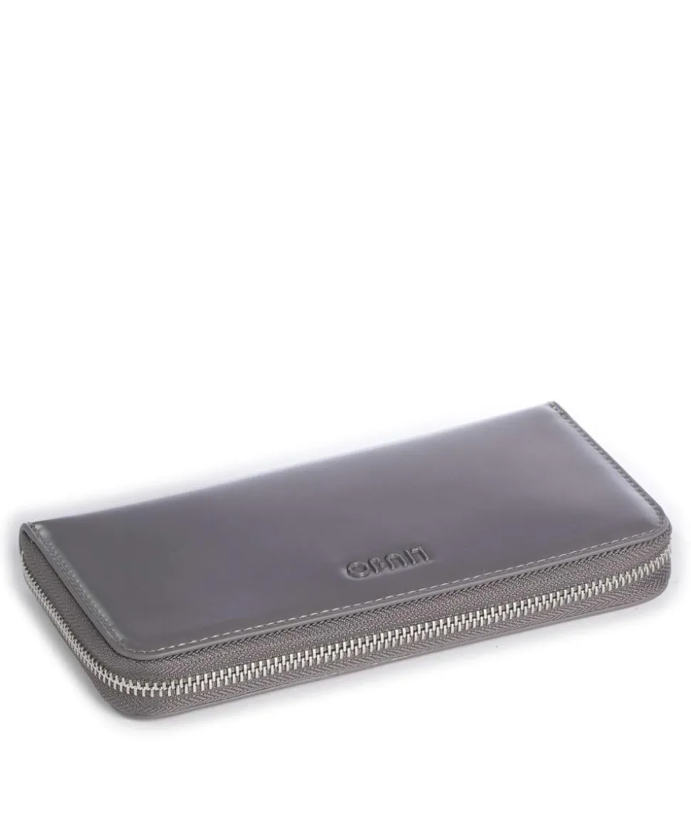 Manhattan Geldbörse Lederimitat dunkelgrau