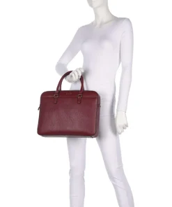 Manhattan M Aktentasche Lederimitat wein