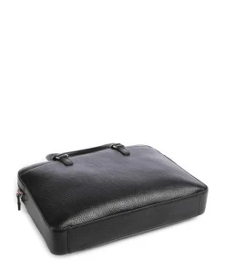 Manhattan M Aktentasche Lederimitat schwarz