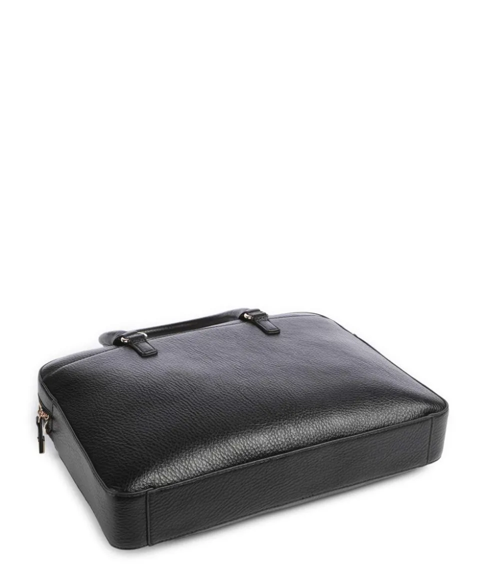 Manhattan M Aktentasche Lederimitat schwarz