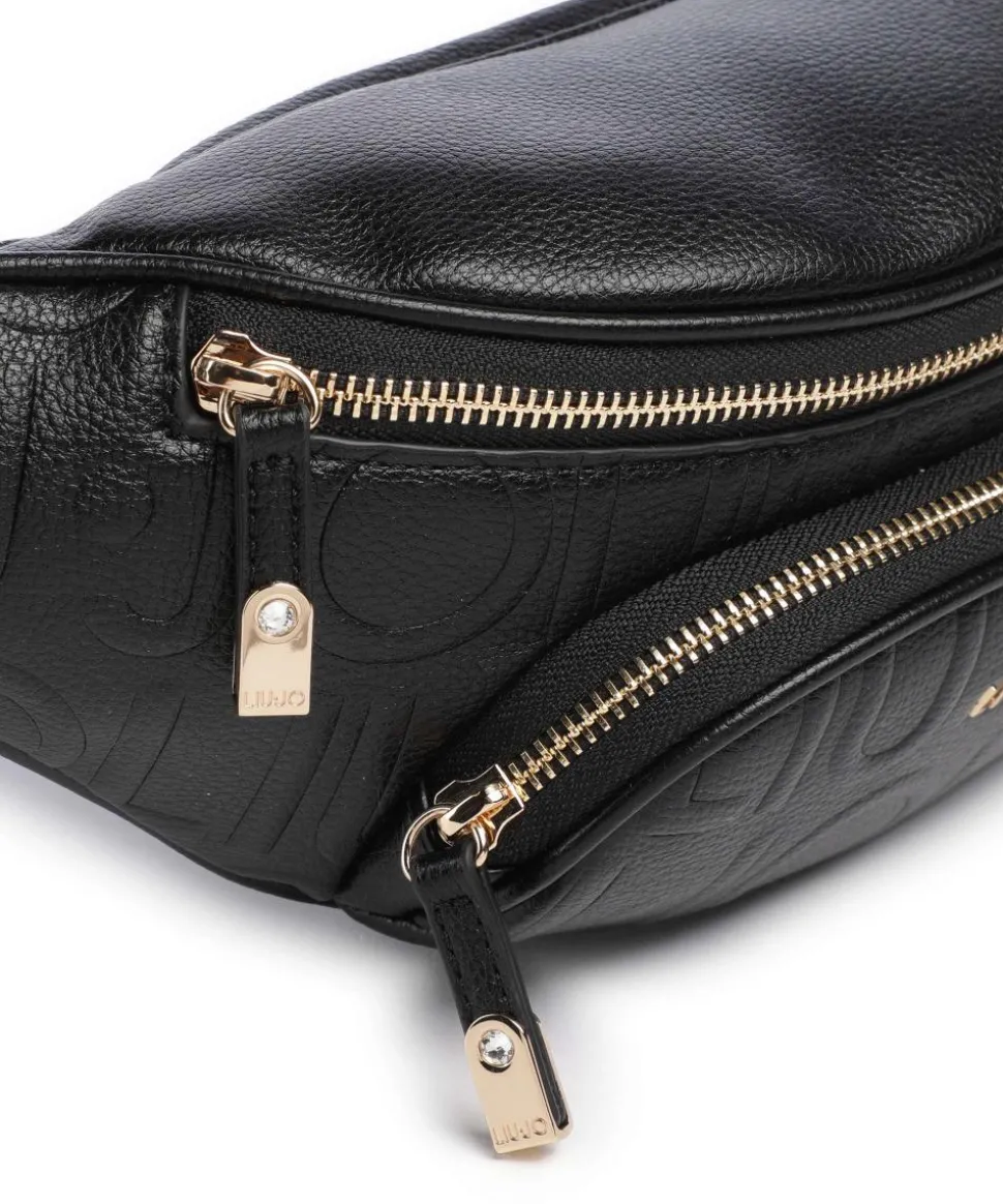 Manhattan M Gürteltasche Lederimitat schwarz