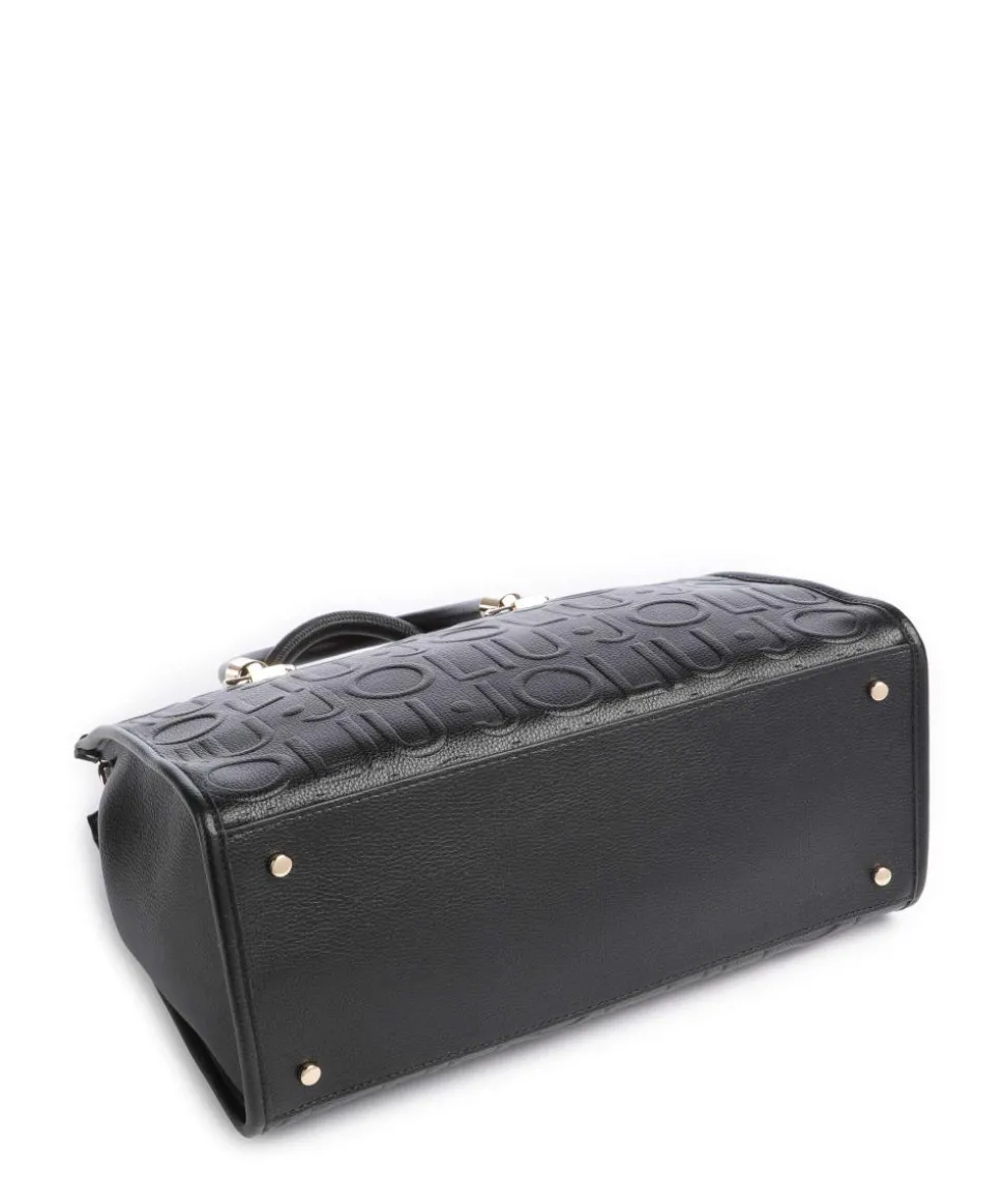 Manhattan M Handtasche Lederimitat schwarz