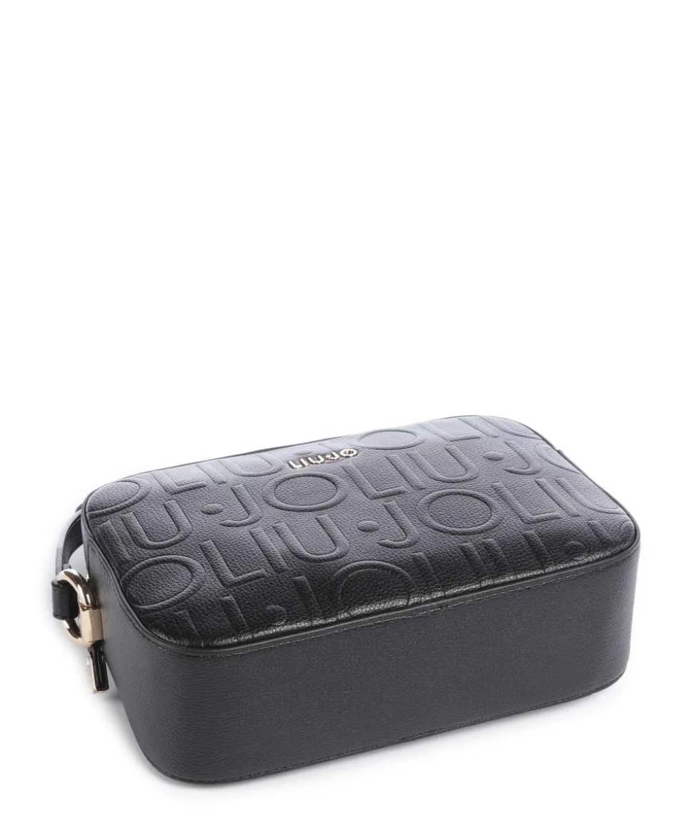 Manhattan M Umhängetasche Lederimitat schwarz