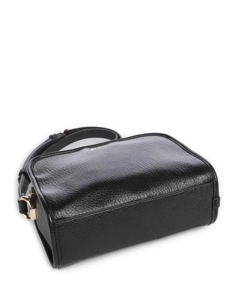 Manhattan M Umhängetasche Lederimitat schwarz