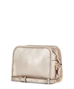 Manhattan M Umhängetasche Lederimitat gold