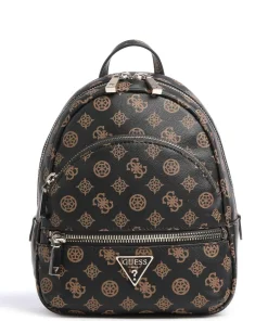 Manhattan Rucksack Lederimitat schwarz