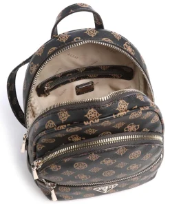 Manhattan Rucksack Lederimitat schwarz