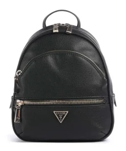 Manhattan Rucksack Lederimitat schwarz