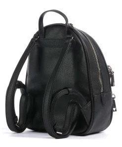 Manhattan Rucksack Lederimitat schwarz