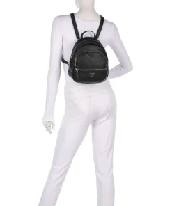 Manhattan Rucksack Lederimitat schwarz