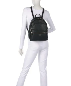 Manhattan Rucksack Lederimitat schwarz