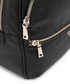 Manhattan Rucksack Lederimitat schwarz