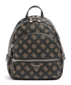 Manhattan Rucksack Lederimitat dunkelbraun