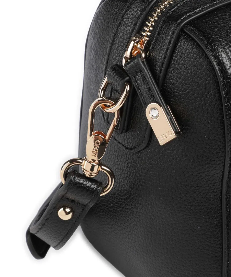 Manhattan S Handtasche Lederimitat schwarz