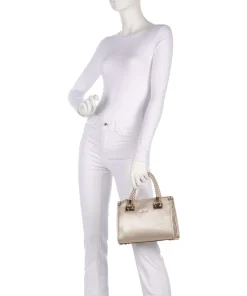 Manhattan S Handtasche Lederimitat gold