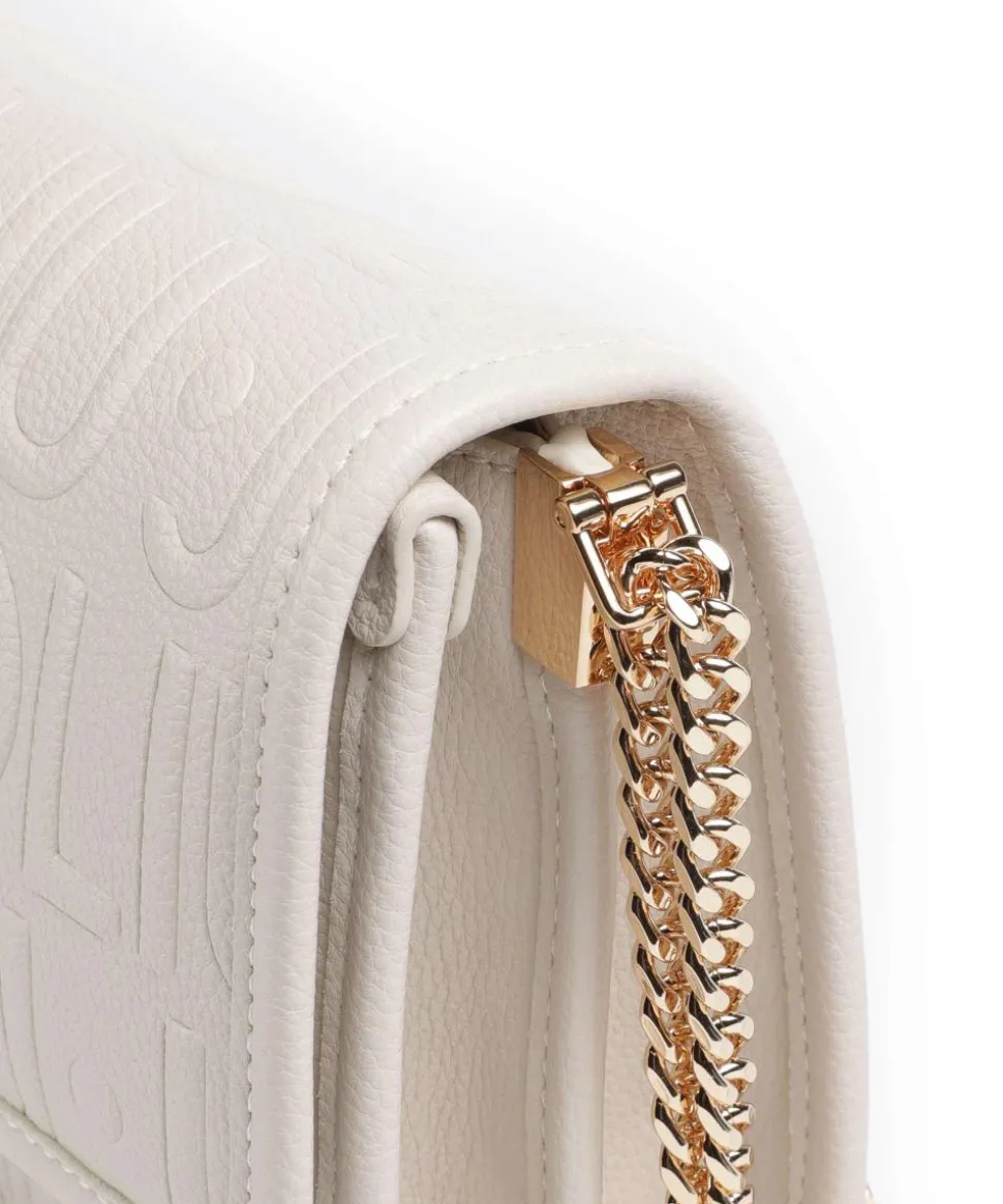 Manhattan S Schultertasche Lederimitat elfenbein