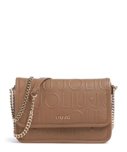 Manhattan S Schultertasche Lederimitat braun