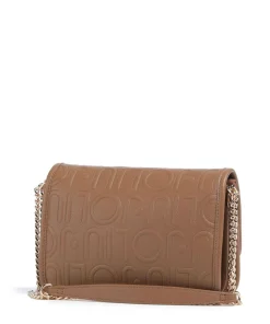 Manhattan S Schultertasche Lederimitat braun