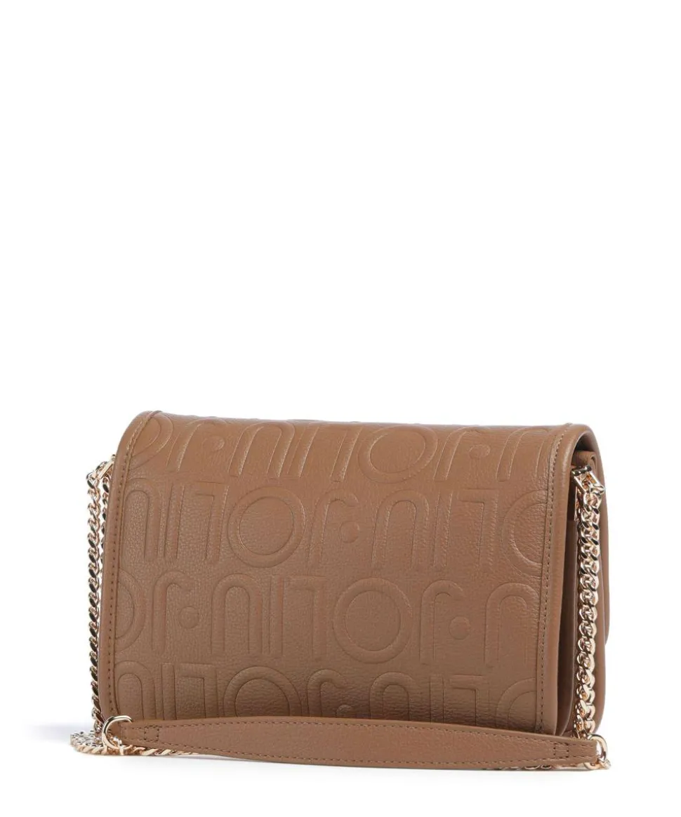 Manhattan S Schultertasche Lederimitat braun