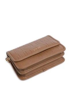 Manhattan S Schultertasche Lederimitat braun