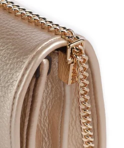 Manhattan S Schultertasche Lederimitat gold