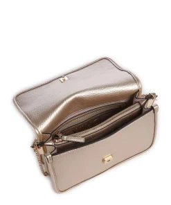 Manhattan S Schultertasche Lederimitat gold