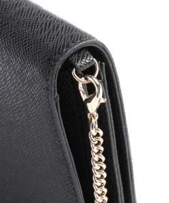 Manhattan Umhängetasche Lederimitat schwarz