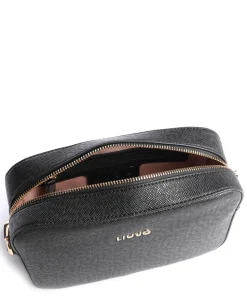 Manhattan Umhängetasche Lederimitat schwarz