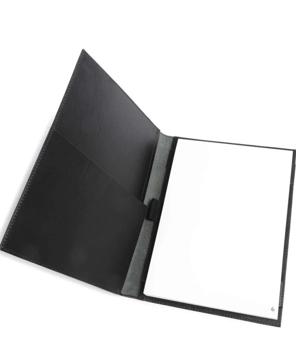 Mappe fein genarbtes Rindsleder schwarz