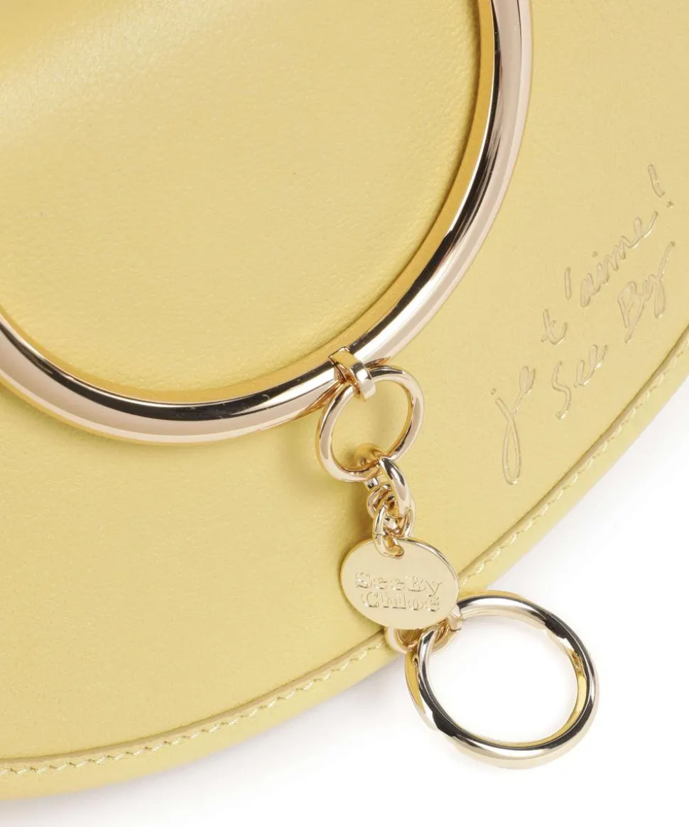 Mara Clutch fein genarbtes Rindsleder gelb