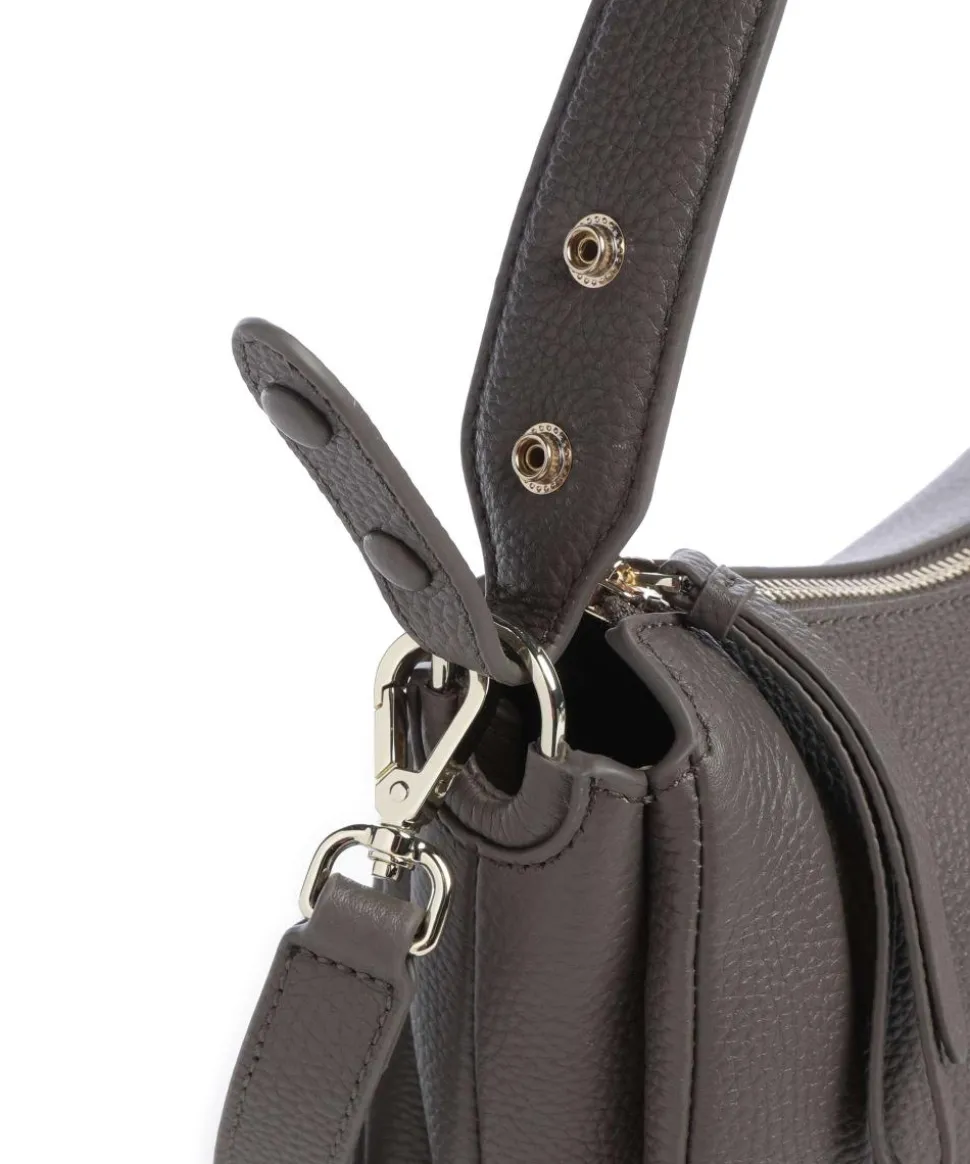 Mara S Beuteltasche genarbtes Rindsleder taupe