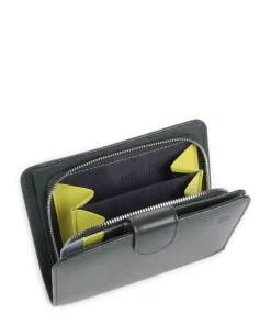 Marbella RFID Geldbörse fein genarbtes Kalbsleder dunkelgrün