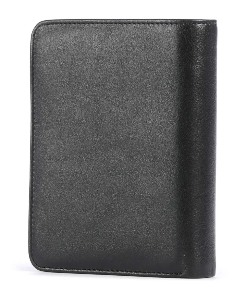 Marbella RFID Geldbörse fein genarbtes Kalbsleder schwarz