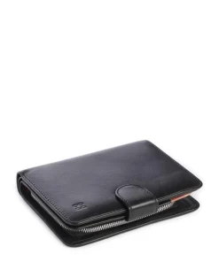 Marbella RFID Geldbörse fein genarbtes Kalbsleder schwarz
