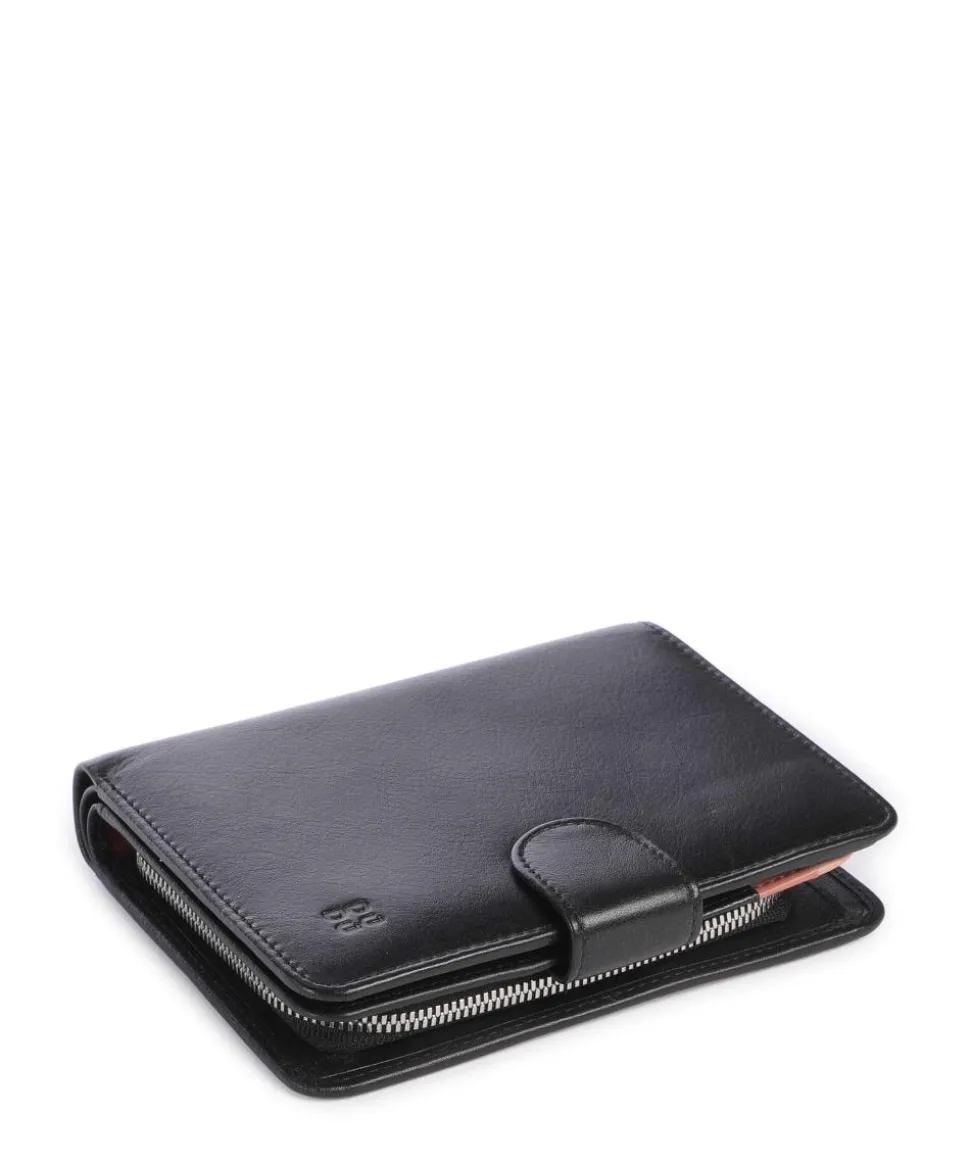 Marbella RFID Geldbörse fein genarbtes Kalbsleder schwarz