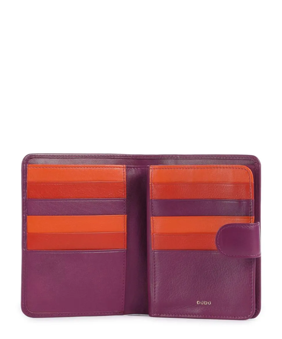 Marbella RFID Geldbörse fein genarbtes Kalbsleder brombeer