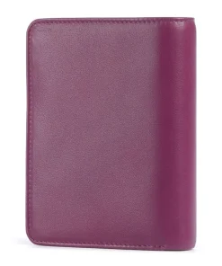Marbella RFID Geldbörse fein genarbtes Kalbsleder brombeer