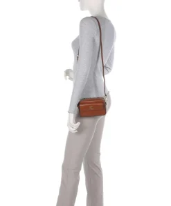 Marcy Small Umhängetasche fein genarbtes Rindsleder tan