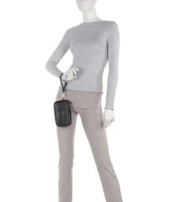 Marcy Small Umhängetasche fein genarbtes Rindsleder schwarz