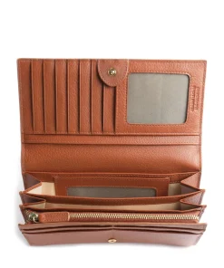 Marmolada RFID Geldbörse genarbtes Kalbsleder karamellbraun