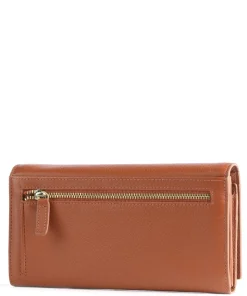 Marmolada RFID Geldbörse genarbtes Kalbsleder karamellbraun