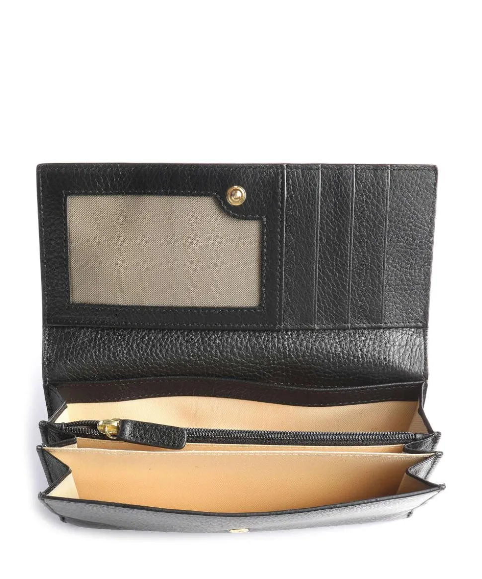 Marmolada RFID Geldbörse genarbtes Kalbsleder schwarz