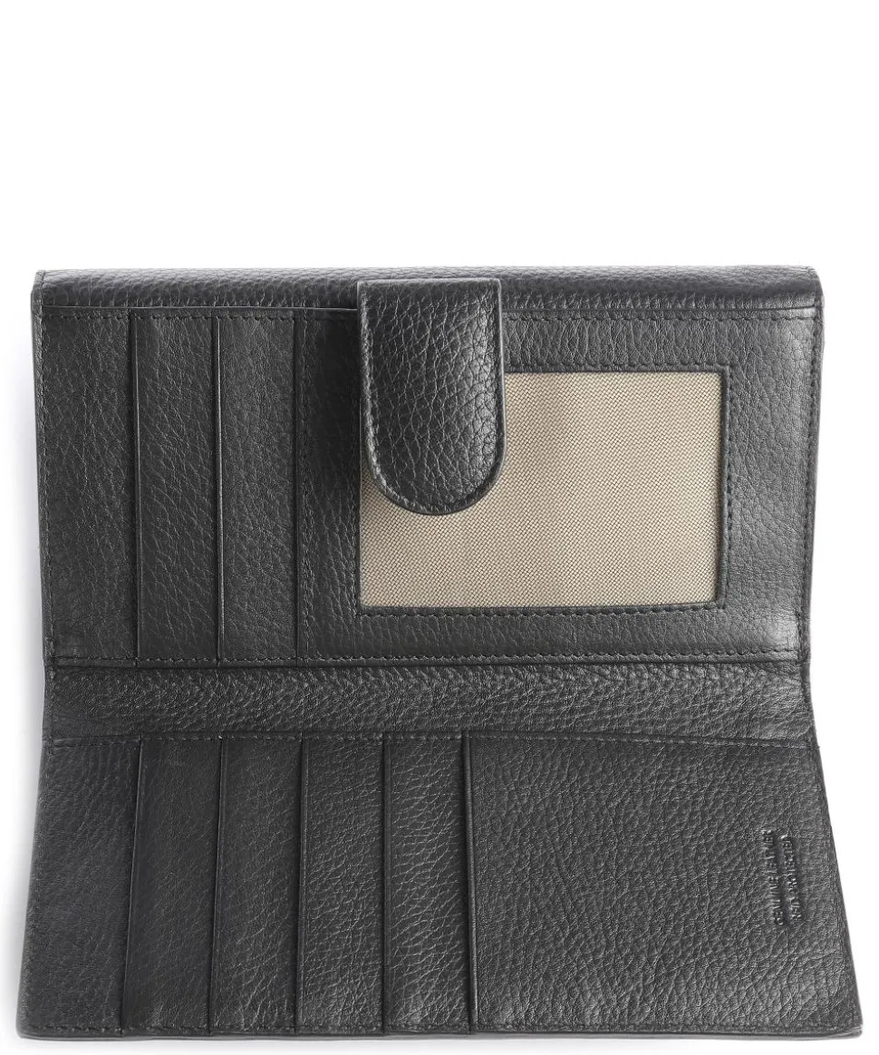 Marmolada RFID Geldbörse genarbtes Kalbsleder schwarz