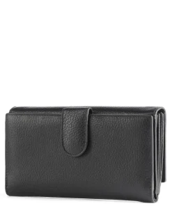 Marmolada RFID Geldbörse genarbtes Kalbsleder schwarz
