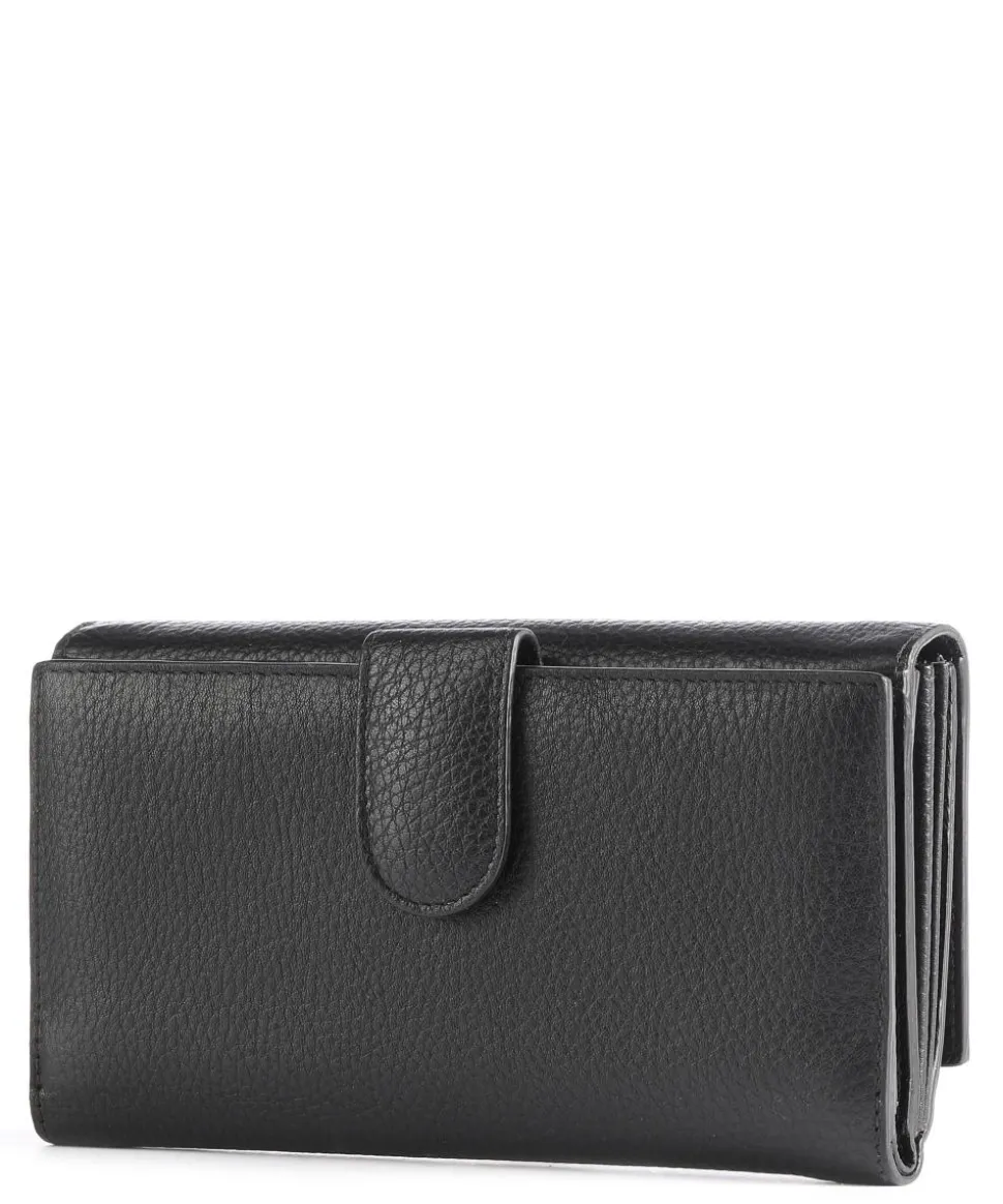 Marmolada RFID Geldbörse genarbtes Kalbsleder schwarz
