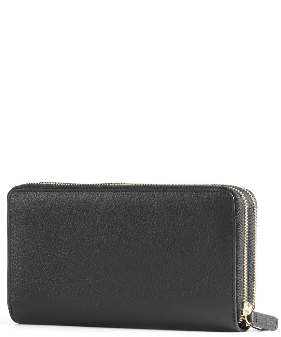 Marmolada RFID Geldbörse genarbtes Kalbsleder schwarz